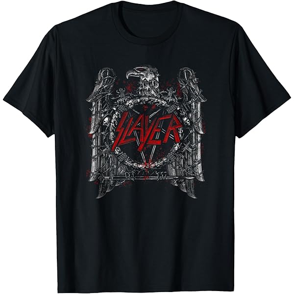 Amazon.com: Slayer – Est 1981 Black and Red T-Shirt